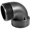 Green Leaf Street Pipe Elbow, 3 in, FNPT x MNPT, 90 deg Angle, Polypropylene, SCH 80 Schedule SE300P